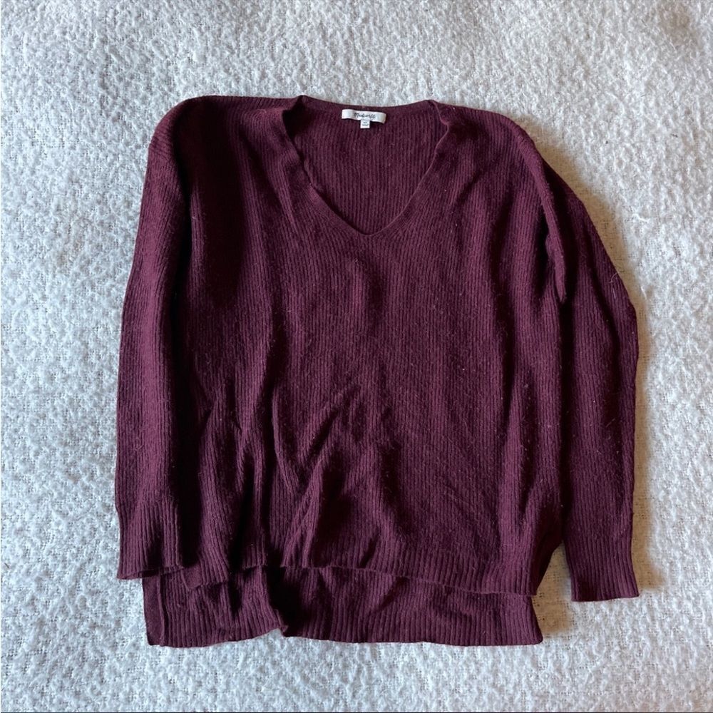 ‎Madewell xs burgundy sweater